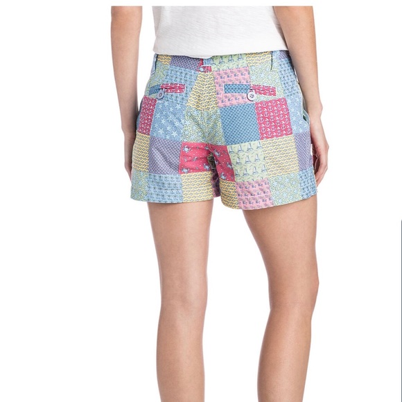 Vineyard Vines Original Patchwork Every Day Shorts Size 4 - Picture 2 of 8